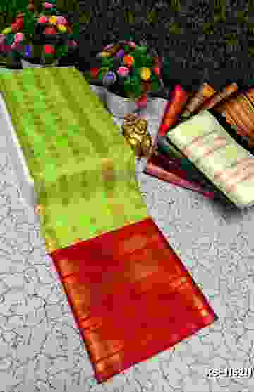MODERN FANCY SOFT SILK SAREES WITH BUTTA DESIGN - LEVENDOR
