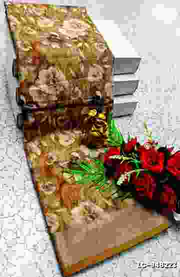 TRENDING KERALA SPECIAL FULL WORK EMBOSSED DIGITAL PRINTING TISSUE SAREE COLLECTIONS - WHITE (8)