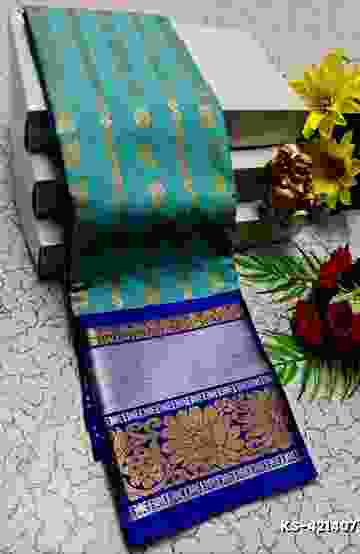TRENDING KERALA SPECIAL FULL WORK EMBOSSED DIGITAL PRINTING TISSUE SAREE COLLECTIONS - PETCH (4)