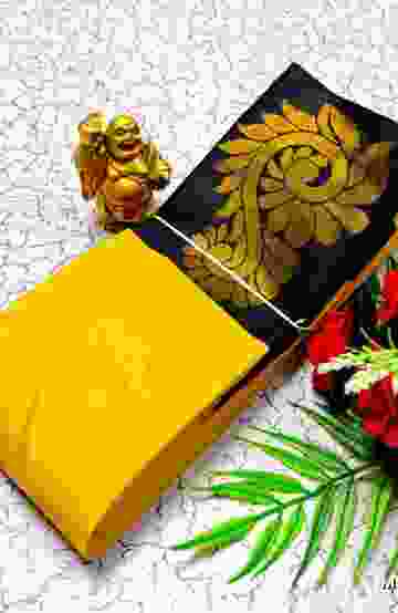 MODERN FANCY SOFT SILK SAREES WITH BUTTA DESIGN - YELLOW (2)
