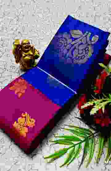 MODERN FANCY SOFT SILK SAREES WITH BUTTA DESIGN - MEJANTA (1)