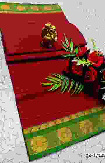 DIGITAL EMBROIDERY PRINTING COTTON SAREES - AS COLOR (2)