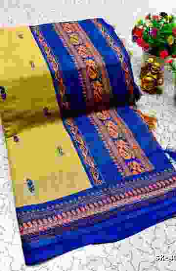 DEGITAL KARGIL PRINTED  COTTON TYPE SAREE - EMERALD COLOUR (1)