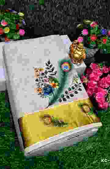 TRENDING KERALA SPECIAL FULL WORK EMBOSSED DIGITAL PRINTING TISSUE SAREE COLLECTIONS - BEIGE COLOUR (13)