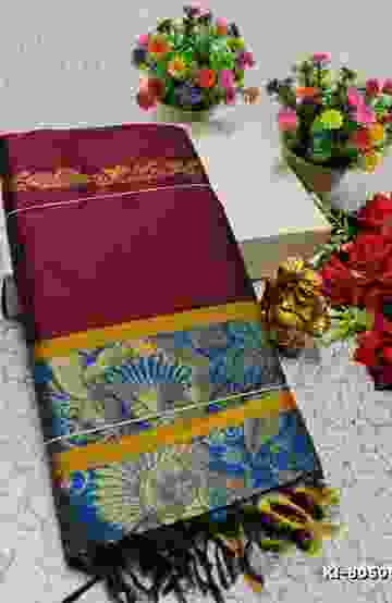 KALYANI SILK TYPE SAREES - MEJANTA