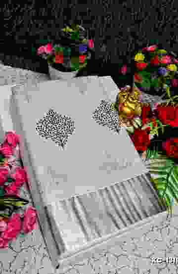 TRENDING KERALA SPECIAL FULL WORK EMBOSSED DIGITAL PRINTING TISSUE SAREE COLLECTIONS - SILVAR (7)