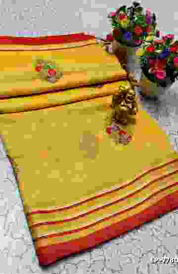 BANARASI POCHAMPALLY ALL OVER BODY SILVAR ZARI BUTTA DESIGN   FUNCTION WEAR SOFT SILK SAREES - SLATE COLOUR