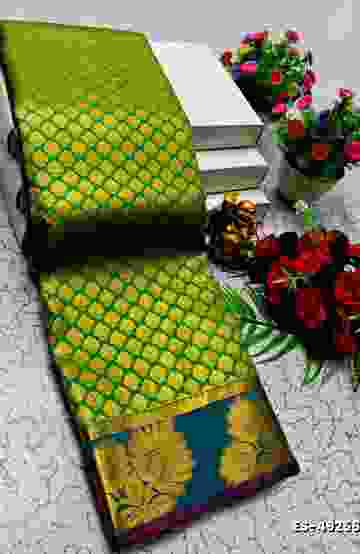 TRENDING KERALA SPECIAL FULL WORK EMBOSSED DIGITAL PRINTING TISSUE SAREE COLLECTIONS - PETCH (5)
