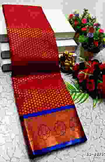 DIGITAL PRINTING KALIYANI LINEN COTTON SAREES - BULE