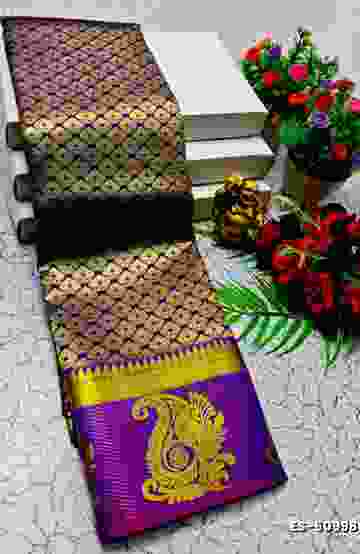 ELITE BRIDAL PICK &PICK SILK SAREES AND WEDDING ART SILK SAREES - R BLUE (4)