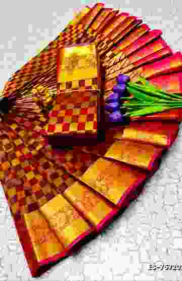 SOFT SILK FANCY BEST QUALITY POONTAMIL SOFT SILK SAREES - BULE (1)