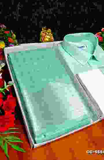COUPLE COMBO MATCHING AND MATCHING TRADITIONAL SET MATCHING COMBO FOR FESTIVAL SEASONS - TURQUOISE GREEN (5)