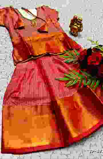 ELITE BRIDAL PICK &PICK SILK SAREES AND WEDDING ART SILK SAREES - ORANGE (10)
