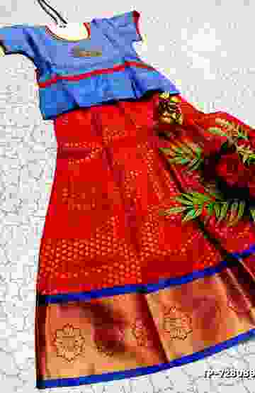 KALYANI SILK TYPE SAREES - INDIGO COLOUR