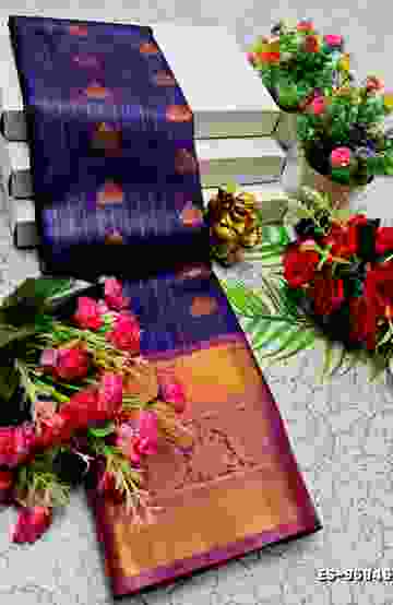 KUBERA ELITE BRIDAL RAPIER FANCY LIGHT WEIGHT SILK TYPE SAREES FUNCTION WEAR - LIGHT SANDLE (1)