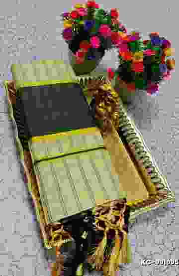 TRENDING KERALA SPECIAL FULL WORK EMBOSSED DIGITAL PRINTING TISSUE SAREE COLLECTIONS - OFF WHITE (1)