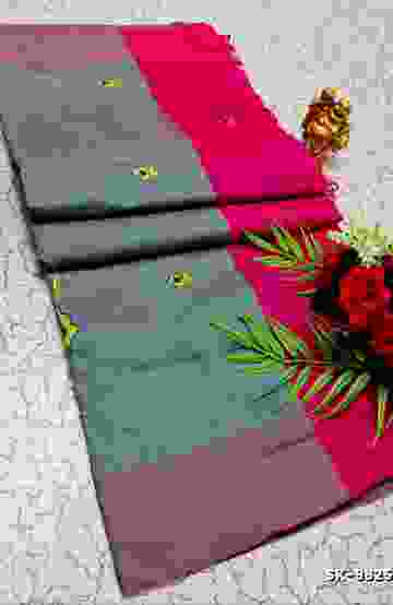 TRENDING KERALA SPECIAL FULL WORK EMBOSSED DIGITAL PRINTING COTTON SAREE COLLECTIONS - IVORY COLOUR (56)