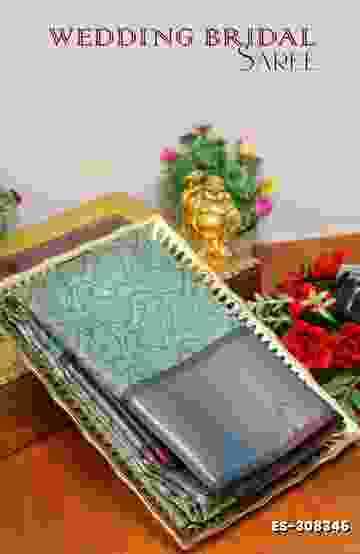ELITE BRIDAL PICK &PICK SILK SAREES AND WEDDING ART SILK SAREES - BRINJAL COLOUR