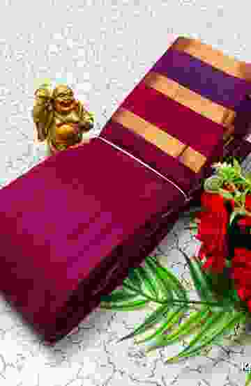 KORVAI KOTANJI TRENDY & FANCY BHUTTA AND 2/100 SILK COTTON SAREES FUNCTION WEAR - PURPLE COLOUR
