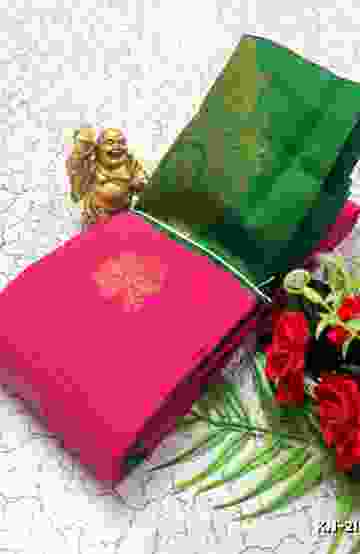 KORVAI KOTANJI TRENDY & FANCY BHUTTA AND 2/100 SILK COTTON SAREES FUNCTION WEAR - LIGHT PINK
