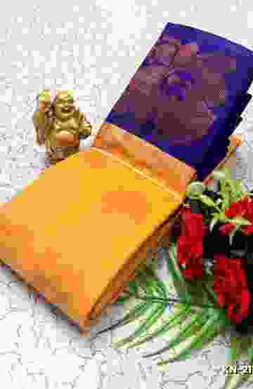 KORVAI KOTANJI TRENDY & FANCY BHUTTA AND 2/100 SILK COTTON SAREES FUNCTION WEAR - ORANGE N