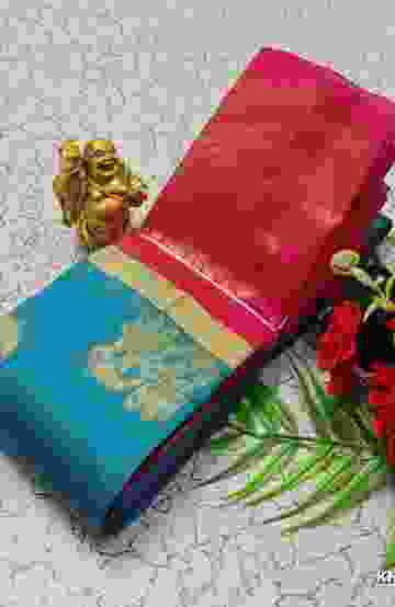 KORVAI KOTANJI TRENDY & FANCY BHUTTA AND 2/100 SILK COTTON SAREES FUNCTION WEAR - SKY BLUE