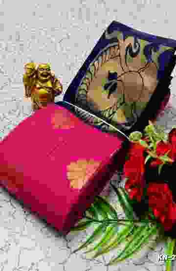 KORVAI KOTANJI TRENDY & FANCY BHUTTA AND 2/100 SILK COTTON SAREES FUNCTION WEAR - DARK PINK