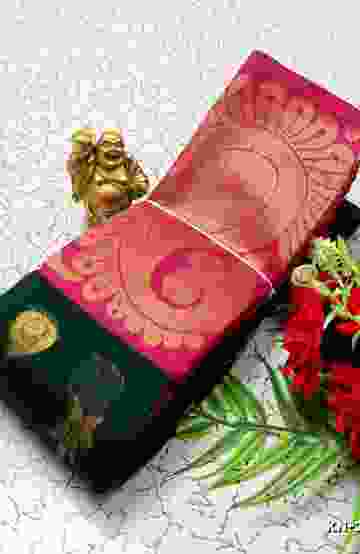 KORVAI KOTANJI TRENDY & FANCY BHUTTA AND 2/100 SILK COTTON SAREES FUNCTION WEAR - BOTTLE GREEN