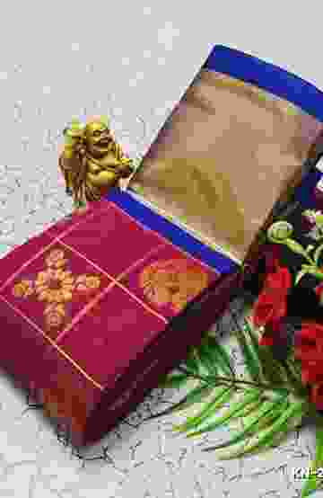 KORVAI KOTANJI TRENDY & FANCY BHUTTA AND 2/100 SILK COTTON SAREES FUNCTION WEAR - PLUM COLOUR (2)