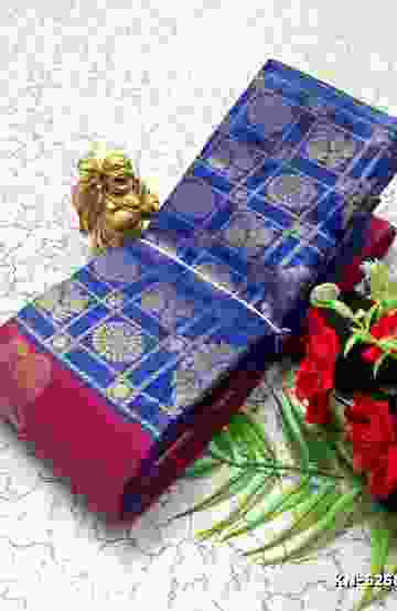 KORVAI KOTANJI TRENDY & FANCY BHUTTA AND 2/100 SILK COTTON SAREES FUNCTION WEAR SAREE - PLUM COLOUR
