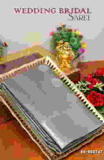 BRIDAL SILK GOLD SILVAR AND COPPER ZARI WEAVE AND WEDDING ART SILK SAREES - GRAY (3)