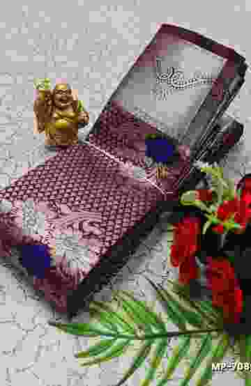 TRENDING KERALA SPECIAL FULL WORK EMBOSSED DIGITAL PRINTING TISSUE SAREE COLLECTIONS - AS COLOR (6)