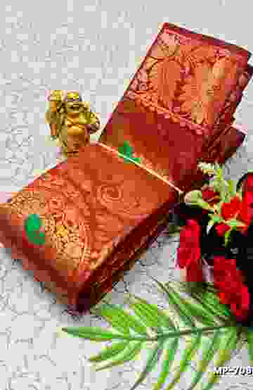 TRENDING KERALA SPECIAL FULL WORK EMBOSSED DIGITAL PRINTING TISSUE SAREE COLLECTIONS - AS COLOR (6)