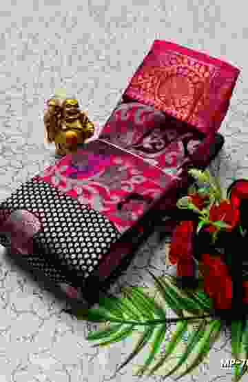 ELITE BRIDAL PICK &PICK SILK SAREES AND WEDDING ART SILK SAREES - TOMATO COLOUR (1)