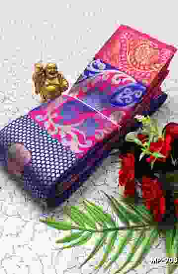 TRENDING KERALA SPECIAL FULL WORK EMBOSSED DIGITAL PRINTING TISSUE SAREE COLLECTIONS - GOLD (3)