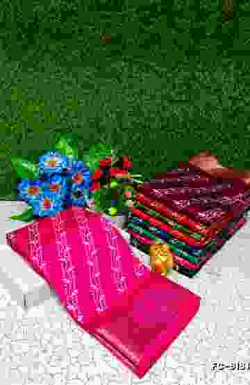 Fancy print office wear cotton sarees all over body Leaf Kodi Pattern design premium look lightweight comfortable wear - NORMAL GREEN