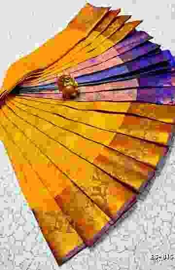 Korvai kotanji Trendy & Fancy bhutta and 2/100 Silk Cotton Sarees Function wear - YELLOW (6)