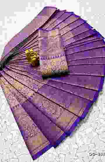 A "one gram gold trending tissue saree" typically refers to a saree made from a lightweight, sheer fabric known as tissue - INDIGO COLOUR (3)