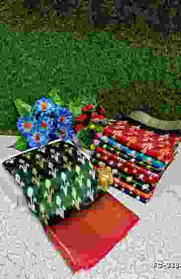 Fancy print office wear cotton sarees all over body flower design pattern premium look lightweight comfortable wear - BOTTLE GREEN