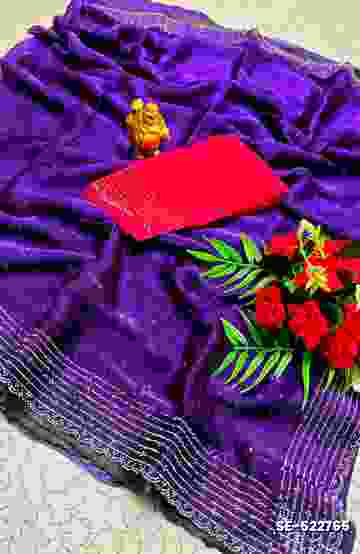 Celestial grace: space silk saree  modern fancy item sarees - INDIGO COLOUR