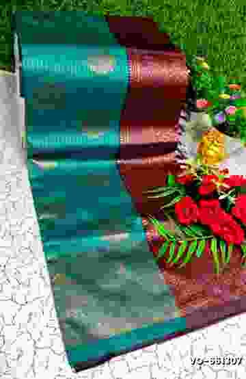 DEGITAL KARGIL PRINTED  COTTON TYPE SAREE - - INDIGO COLOUR
