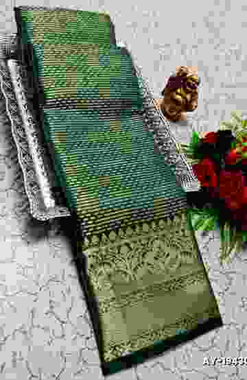 Trending Kerala Onam Special Kasavu Saree Full Work Embossed Digital Printing Cotton Saree Collections - BEIGE COLOUR (1)