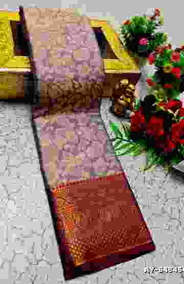 FESTIVAL AND FUNCTION WEAR TRADITIONAL KIDS PATTU PAVADAI STONE WORK DESIGN - RUBY COLOUR