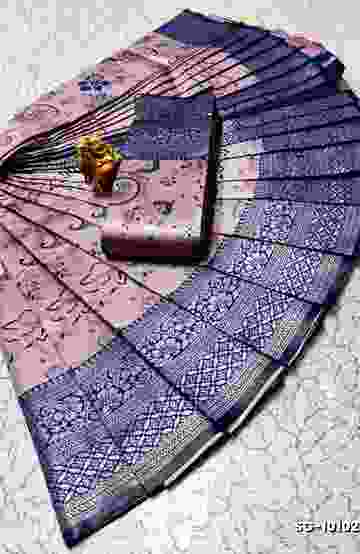 Korvai kotanji Trendy & Fancy bhutta and 2/100 Silk Cotton Sarees Function wear - TOMATO COLOUR (6)