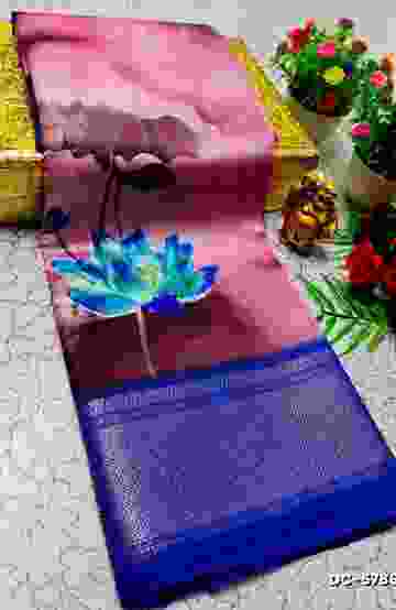 Dailywear cotton sarees all over body flower designpattern design premium look lightweight comfortable wear - LIGHT PINK