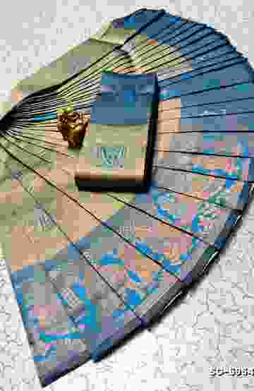 Traditional Look Malgudi Silk Saree Lightweight Silk Blend Saree - BULE