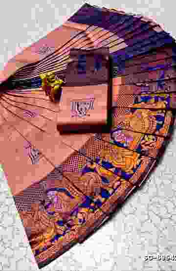 ELITE BRIDAL PICK &PICK SILK SAREES AND WEDDING ART SILK SAREES - METALLIC GOLD