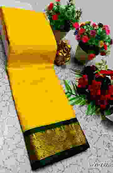 Korvai kotanji Trendy & Fancy bhutta and 2/100 Silk Cotton Sarees Function wear - ORANGE