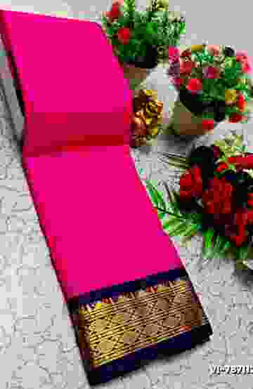 Korvai kotanji Trendy & Fancy bhutta and 2/100  Silk Cotton Sarees Function wear - GREEN (1)