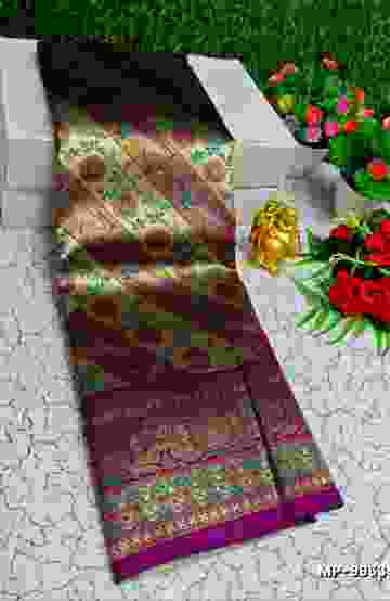Dailywear cotton sarees all over body flower designpattern design premium look lightweight comfortable wear - GRAY